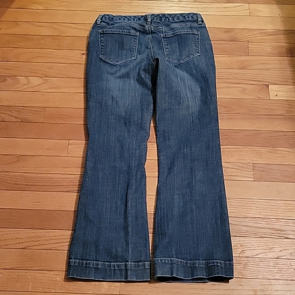 The Limited Denim 917 Trouser jean sz 8S short cotton blend medium wash wide leg - Picture 5 of 10